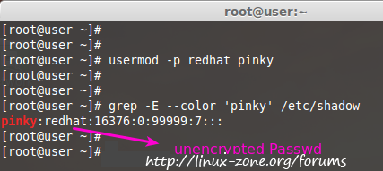 دستور usermod در linux