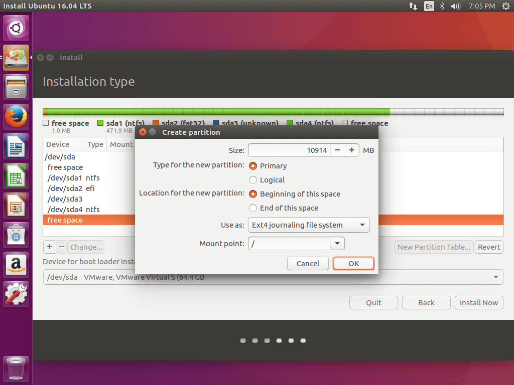 Click image for larger version  Name:	Create-Root-Partition-for-Ubuntu-16.04-linux-zone-org-forums.png Views:	1 Size:	67.7 KB ID:	21831