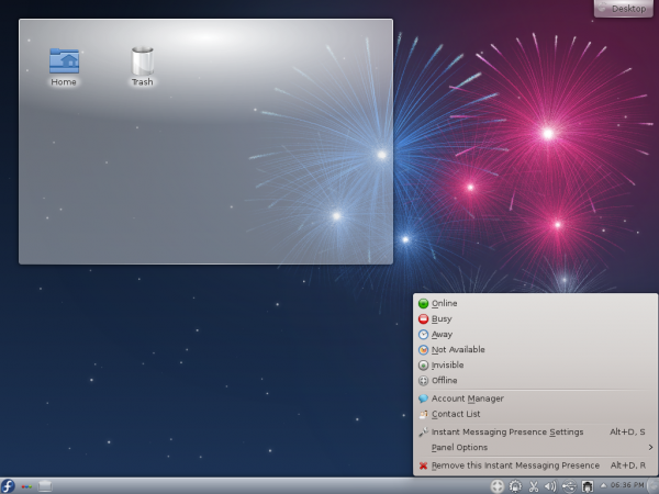 برای بزرگتر شدن عکس روی آن کلیک کنید  نام:	FedoraKDEdesktop2-600x450.png نمایش ها:	1 اندازه:	291.2 KB شناسه:	17831