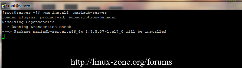 برای بزرگتر شدن عکس روی آن کلیک کنید  نام:	Install-MariaDB-in-CentOs-7.png نمایش ها:	1 اندازه:	61.4 KB شناسه:	20443