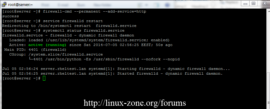 برای بزرگتر شدن عکس روی آن کلیک کنید  نام:	Enable-Firewall-in-CentOS-7.png نمایش ها:	1 اندازه:	52.0 KB شناسه:	20434