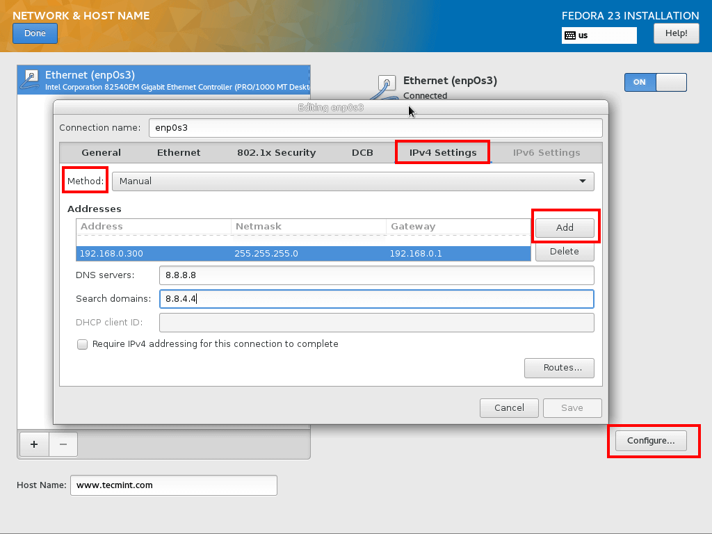 برای بزرگتر شدن عکس روی آن کلیک کنید  نام:	Configure-Network-in-Fedora-23.png نمایش ها:	1 اندازه:	32.5 KB شناسه:	20639