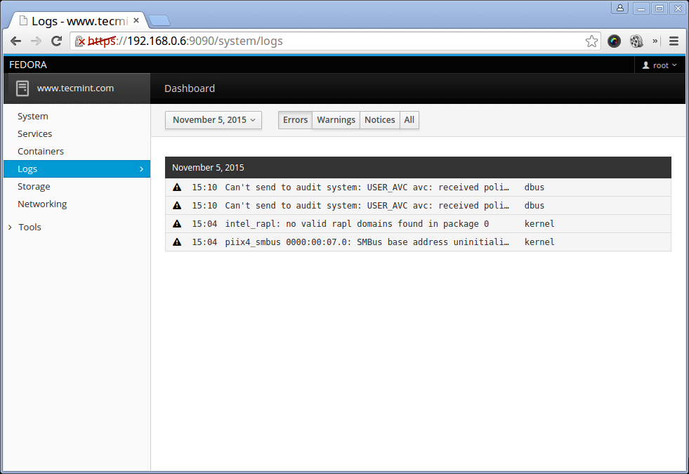 برای بزرگتر شدن عکس روی آن کلیک کنید  نام:	Monitor-Fedora-23-System-Logs.png نمایش ها:	1 اندازه:	20.4 KB شناسه:	20649
