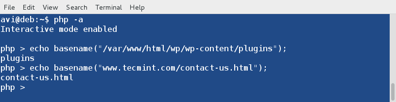 اجرای دستورات php در linux