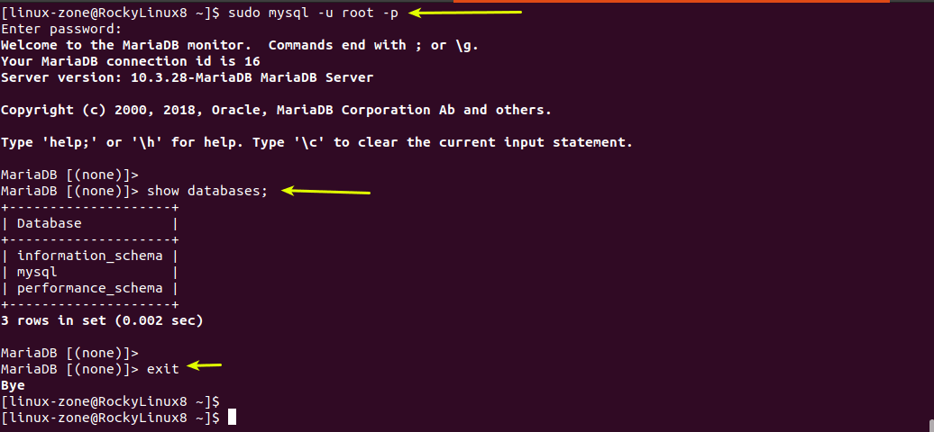 اتصال به دیتابیس MariaDB