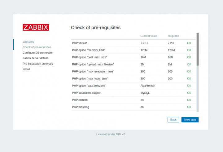 نحوه نصب مانیتورینگ zabbix 5.0 lts در centos 8