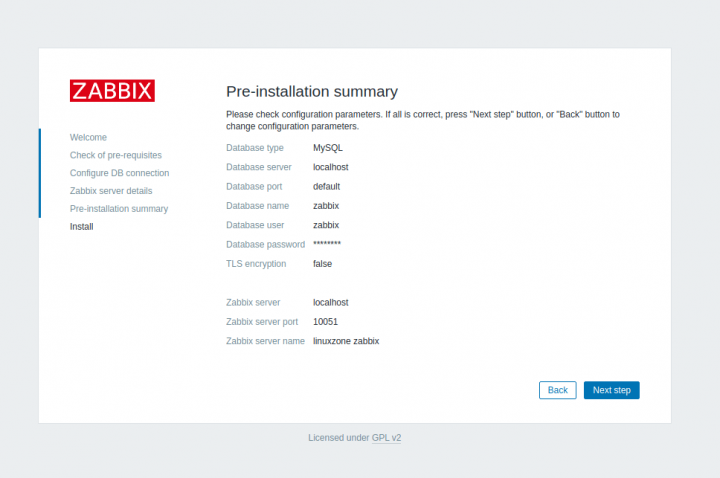 پیش نیازهای نصب zabbix 5.0 lts