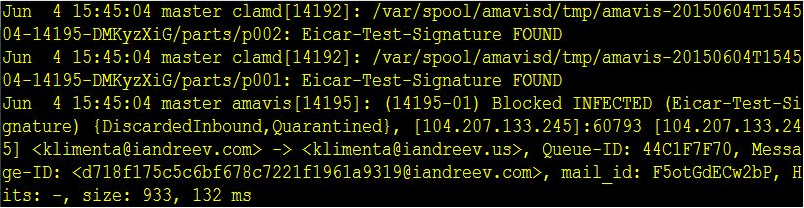برای دیدن سایز بزرگ روی عکس کلیک کنید  نام: clamav-postfix-dovecot-1.PNG مشاهده: 1 حجم: 292.2 کیلو بایت