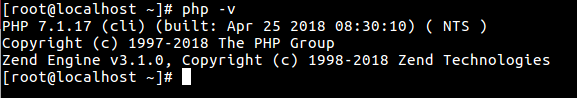 check php version