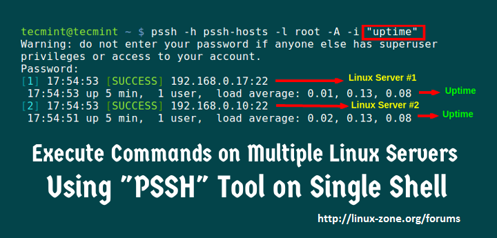 نحوه اجرای دستورات در چندین سرور تنها با استفاده از یک ترمینال در لینوکس