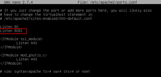 برای دیدن سایز بزرگ روی عکس کلیک کنید  نام: Change-Apache-Port-on-Debian-Ubuntu-1.png مشاهده: 1 حجم: 11.1 کیلو بایت