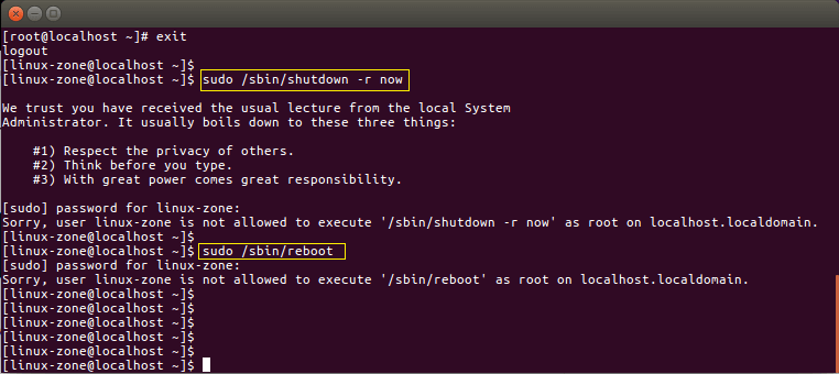 غیر فعال کردن دستور shutdown و reboot در لینوکس