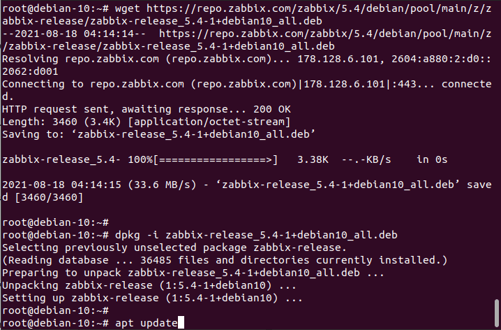 نصب مانیتورینگ zabbix