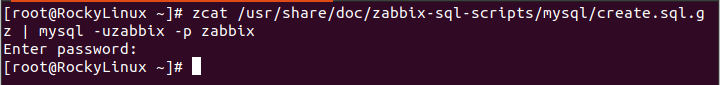 ایمپورت کردن اطلاعات دیتابیس zabbix 5.4