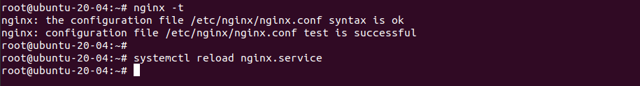 ریستارت سرویس nginx