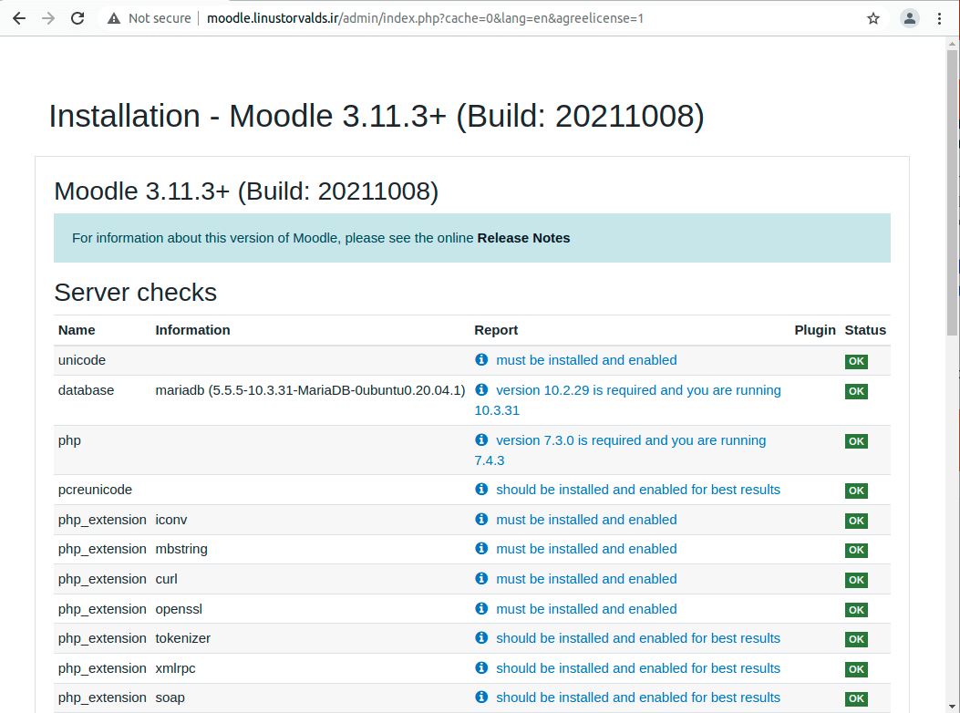 آموزش نصب moodle