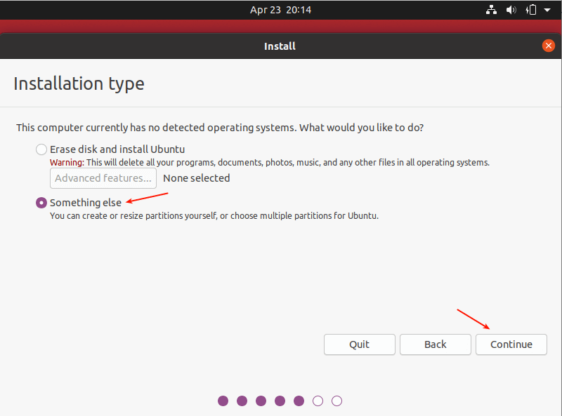 نحوه نصب ubuntu 20.04