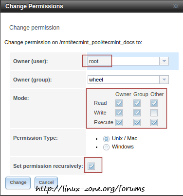 تنظیمات ZFS Dataset در freenas