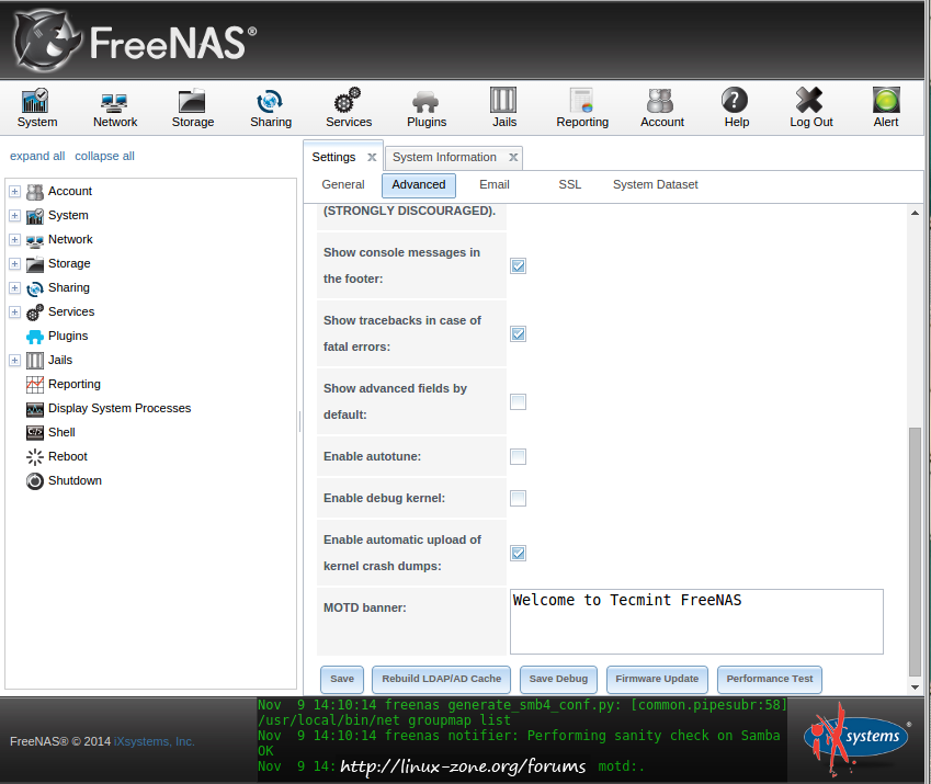 نصب و راه اندازی freenas