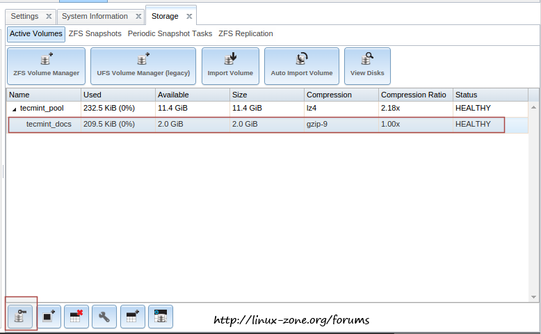 نحوه اضافه کردن ZFS Dataset در freenas