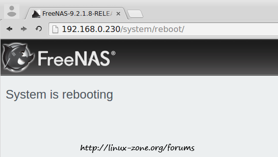 تنظیمات freenas
