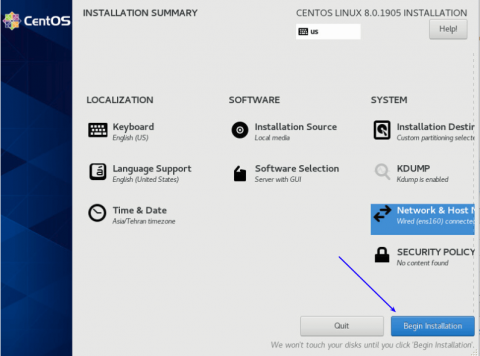 برای بزرگتر شدن عکس روی آن کلیک کنید  نام:	centos-8-installation-begin-installation-28.png نمایش ها:	0 اندازه:	70.6 KB شناسه:	26944