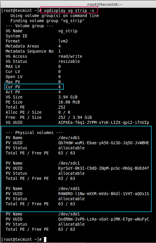 برای دیدن سایز بزرگ روی عکس کلیک کنید  نام: Volume-Group-Information-linux-zone.org-forums.png مشاهده: 1 حجم: 59.5 کیلو بایت
