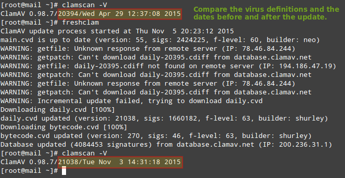 برای دیدن سایز بزرگ روی عکس کلیک کنید  نام: FreshClam-Update-ClamAV-Virus-Database.png مشاهده: 1 حجم: 15.7 کیلو بایت