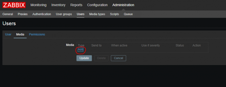 برای دیدن سایز بزرگ روی عکس کلیک کنید  نام: media tab in zabbix linux-zone.org.PNG مشاهده: 1 حجم: 8.3 کیلو بایت
