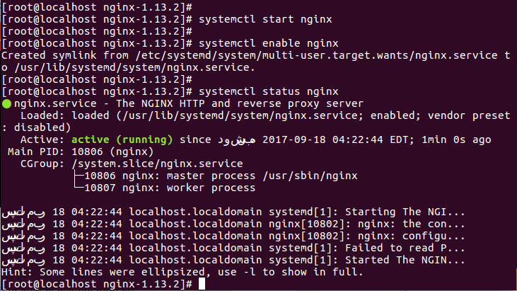 برای بزرگتر شدن عکس روی آن کلیک کنید  نام:	9-Start-and-Enable-Nginx.png نمایش ها:	1 اندازه:	18.2 KB شناسه:	22150