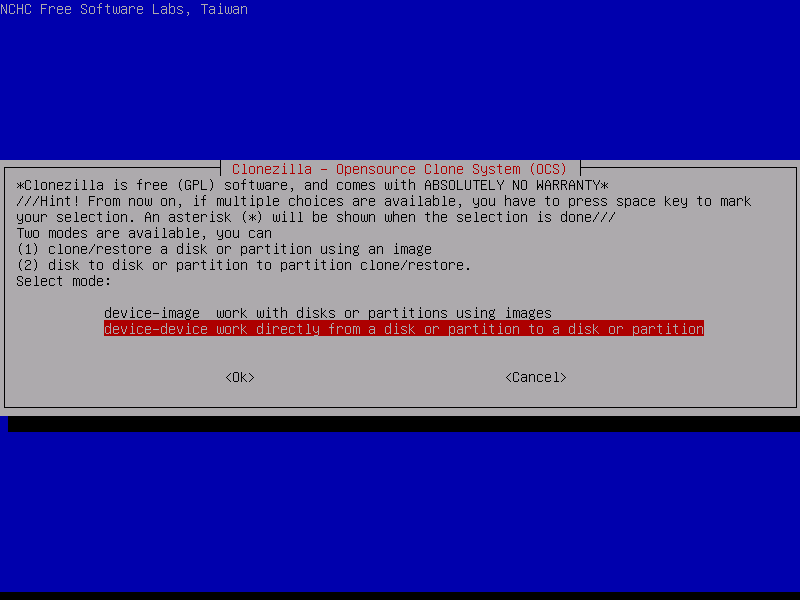 آموزش clone گرفتن از هارد با clonezilla