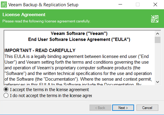 برای دیدن سایز بزرگ روی عکس کلیک کنید  نام: 4-Veeam-Backup-and-Replication-license-agreement.png مشاهده: 1 حجم: 40.1 کیلو بایت