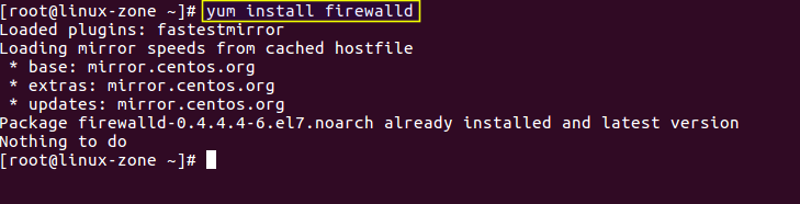 نصب firewalld در لینوکس (centos, ubuntu)
