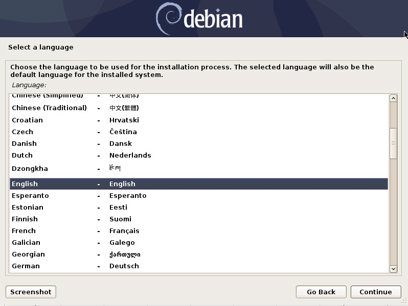 برای بزرگتر شدن عکس روی آن کلیک کنید  نام:	debian-10-select-language-2.png نمایش ها:	0 اندازه:	149.5 KB شناسه:	26715