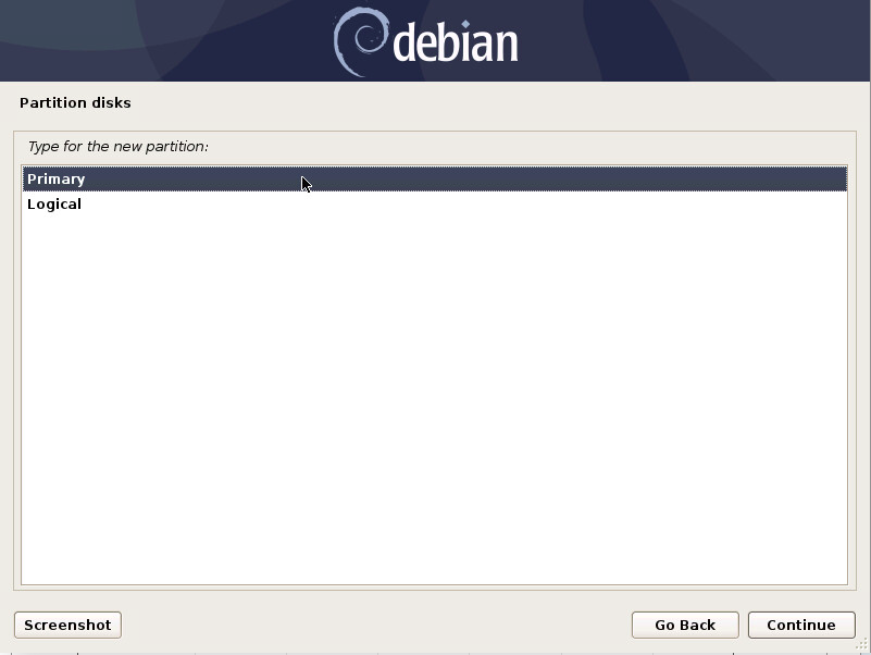 برای بزرگتر شدن عکس روی آن کلیک کنید  نام:	debian-10-select-type-partition-19.png نمایش ها:	0 اندازه:	62.9 KB شناسه:	26732