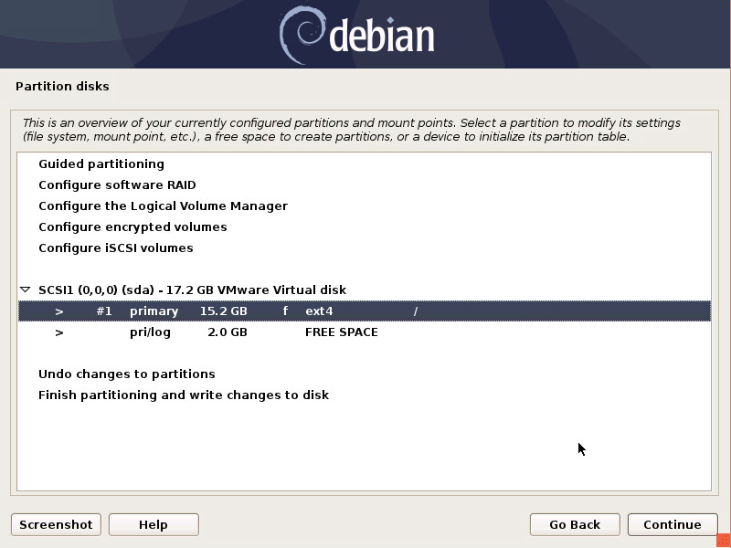 برای بزرگتر شدن عکس روی آن کلیک کنید  نام:	debian-10-partition-settings-22.png نمایش ها:	0 اندازه:	163.6 KB شناسه:	26735
