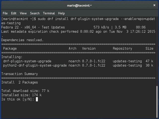 Click image for larger version  Name:	fedora-23-prepare-dnf-plugin-system-upgrade.png Views:	1 Size:	27.4 KB ID:	20273