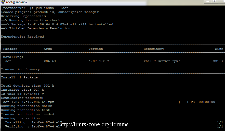 برای دیدن سایز بزرگ روی عکس کلیک کنید  نام: Install-lsof-in-Linux.png مشاهده: 1 حجم: 40.6 کیلو بایت