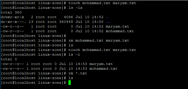 برای دیدن سایز بزرگ روی عکس کلیک کنید  نام: remove multiple file in linux-2.PNG مشاهده: 1 حجم: 24.4 کیلو بایت