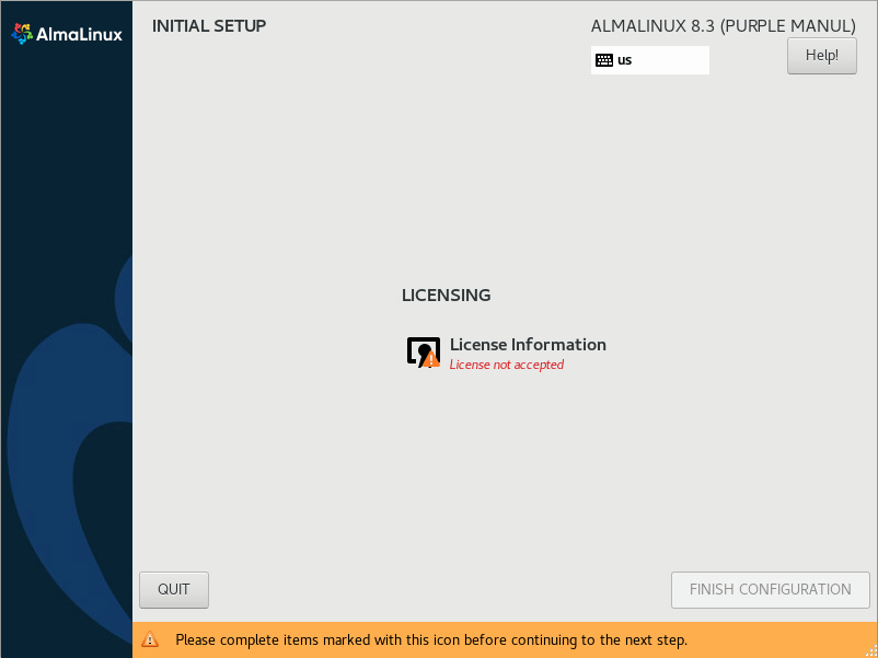 آموزش نصب almalinux 8