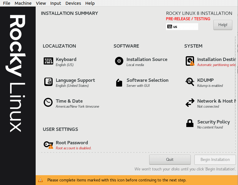 آموزش نصب و راه اندازی rocky linux