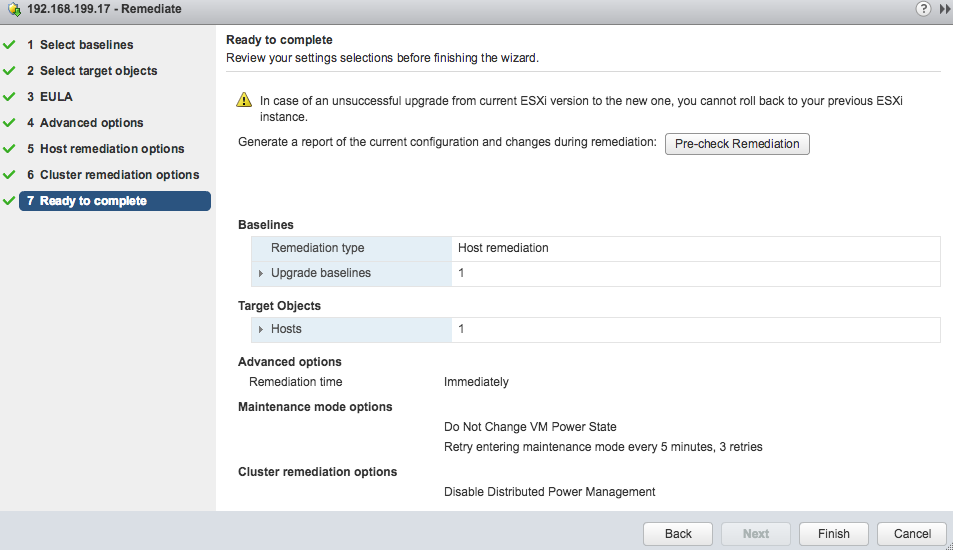 برای دیدن سایز بزرگ روی عکس کلیک کنید  نام: vmware-vcenter-update-manager-remediate-ready.png مشاهده: 1 حجم: 79.8 کیلو بایت
