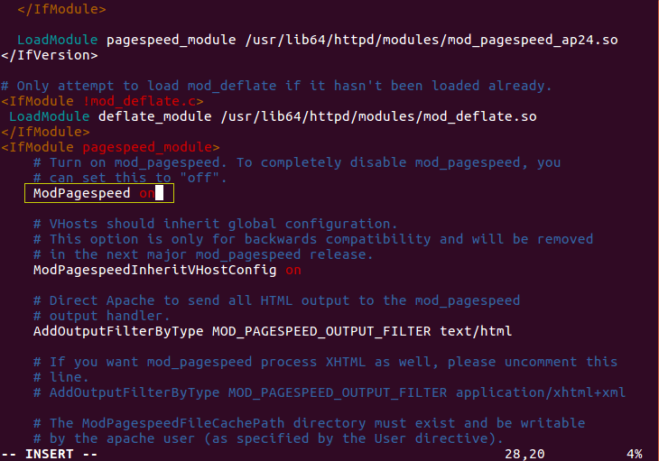 برای بزرگتر شدن عکس روی آن کلیک کنید  نام:	Turning the module pagespeed On and Off.png نمایش ها:	1 اندازه:	24.8 KB شناسه:	22190