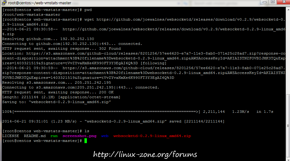 آموزش نصب web-vmstat در linux