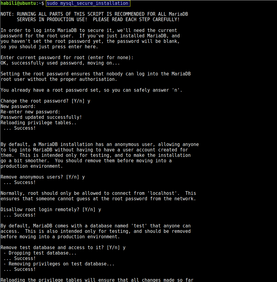 Click image for larger version  Name:	Secure-MariaDB-Installation-in-Ubuntu-16.10.png Views:	1 Size:	39.6 KB ID:	22070