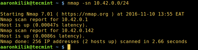 نحوه اسکن شبکه با nmap