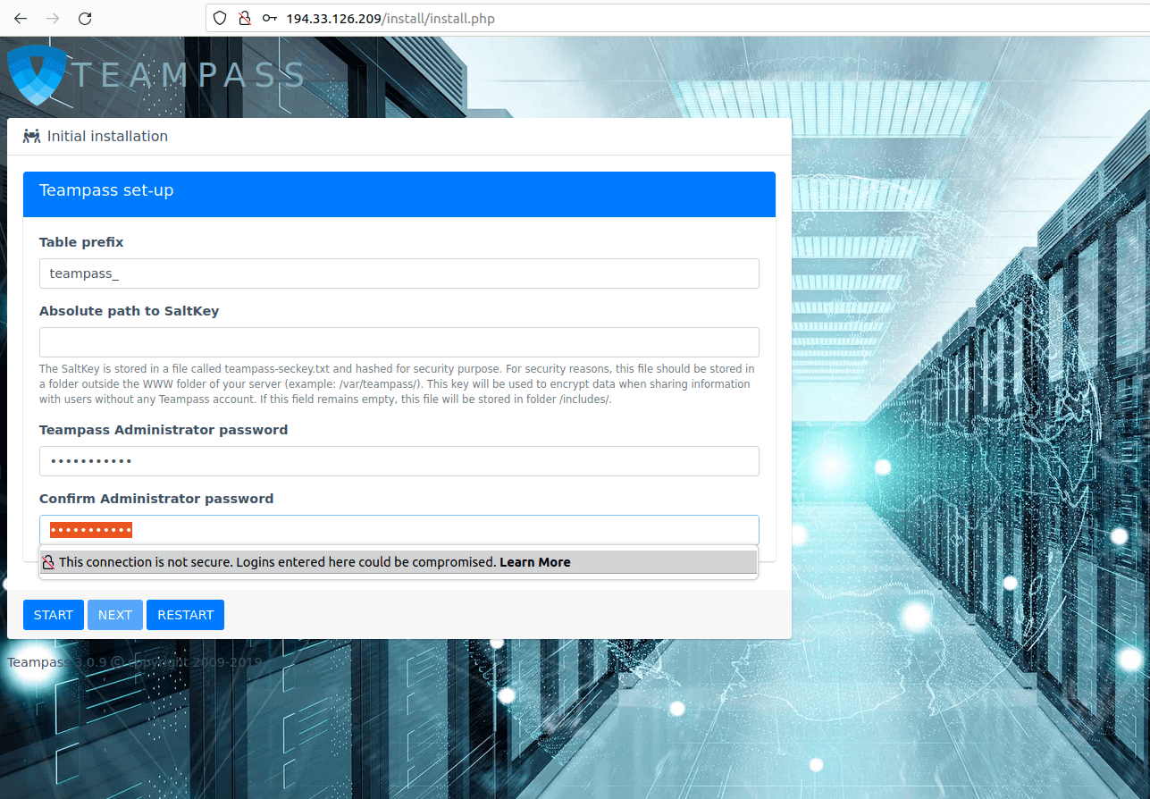 برای بزرگتر شدن عکس روی آن کلیک کنید  نام:	teampass-install-4.png نمایش ها:	0 اندازه:	378.6 KB شناسه:	29646