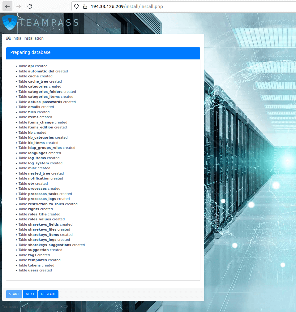 برای بزرگتر شدن عکس روی آن کلیک کنید  نام:	teampass-install-5.png نمایش ها:	0 اندازه:	215.3 KB شناسه:	29647
