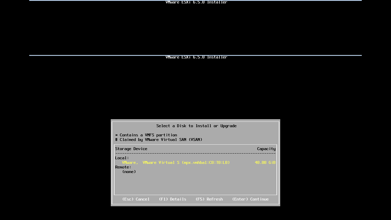 برای دیدن سایز بزرگ روی عکس کلیک کنید  نام: install esxi 6.5-7.png مشاهده: 1 حجم: 15.5 کیلو بایت