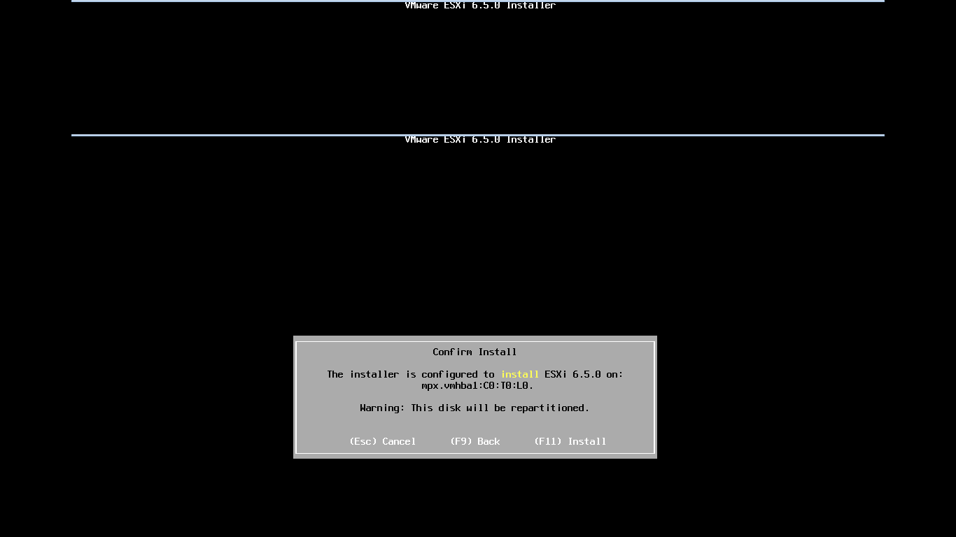 برای دیدن سایز بزرگ روی عکس کلیک کنید  نام: install esxi 6.5-10.png مشاهده: 1 حجم: 13.1 کیلو بایت